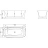 Акриловая ванна BELBAGNO BB400-1500-800