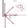Душевая шторка на ванну BELBAGNO LUCE-VF-11-90/145-C-Cr